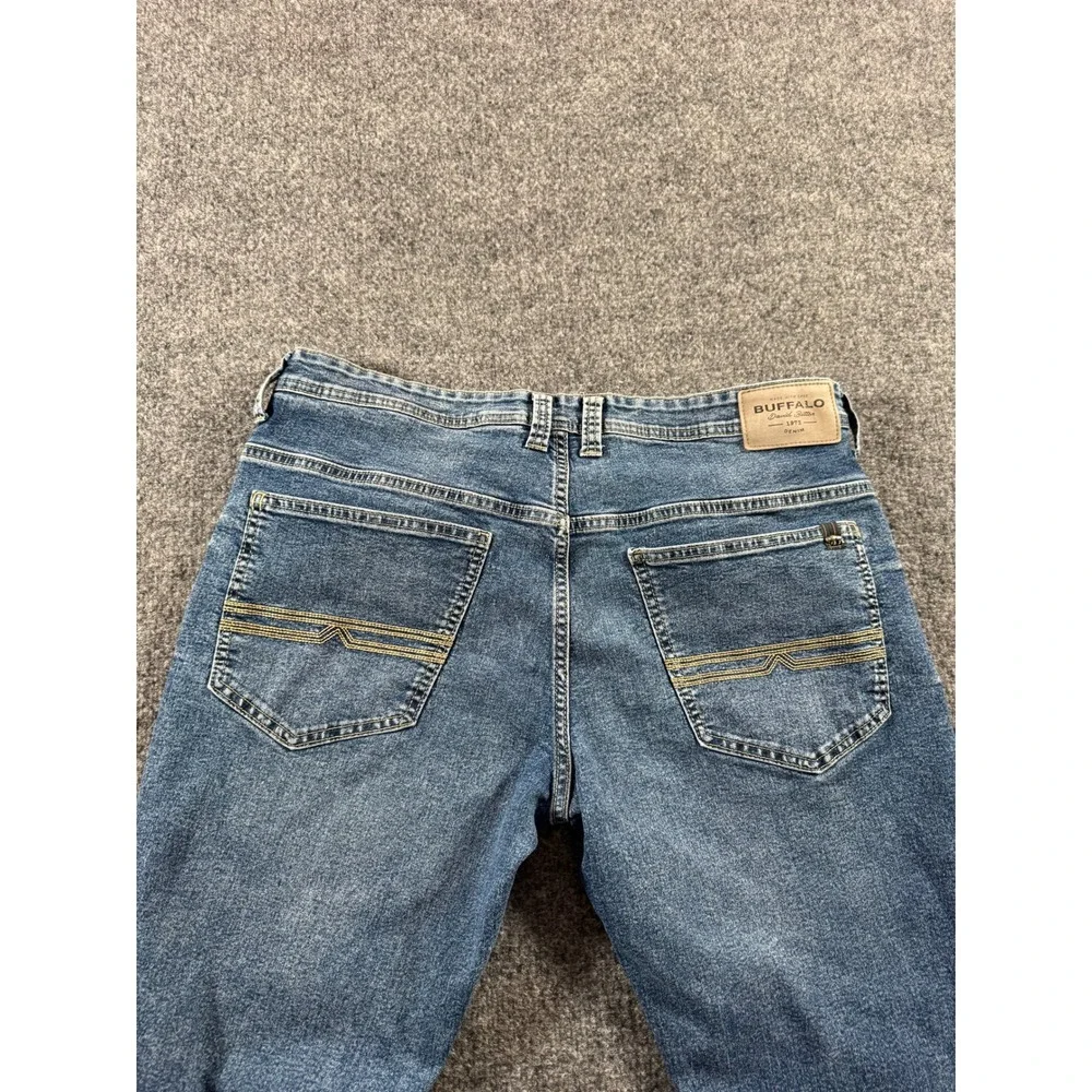 Buffalo David Bitton Jeans Evan X Slim Straight Stretch 36x29 Medium Wash